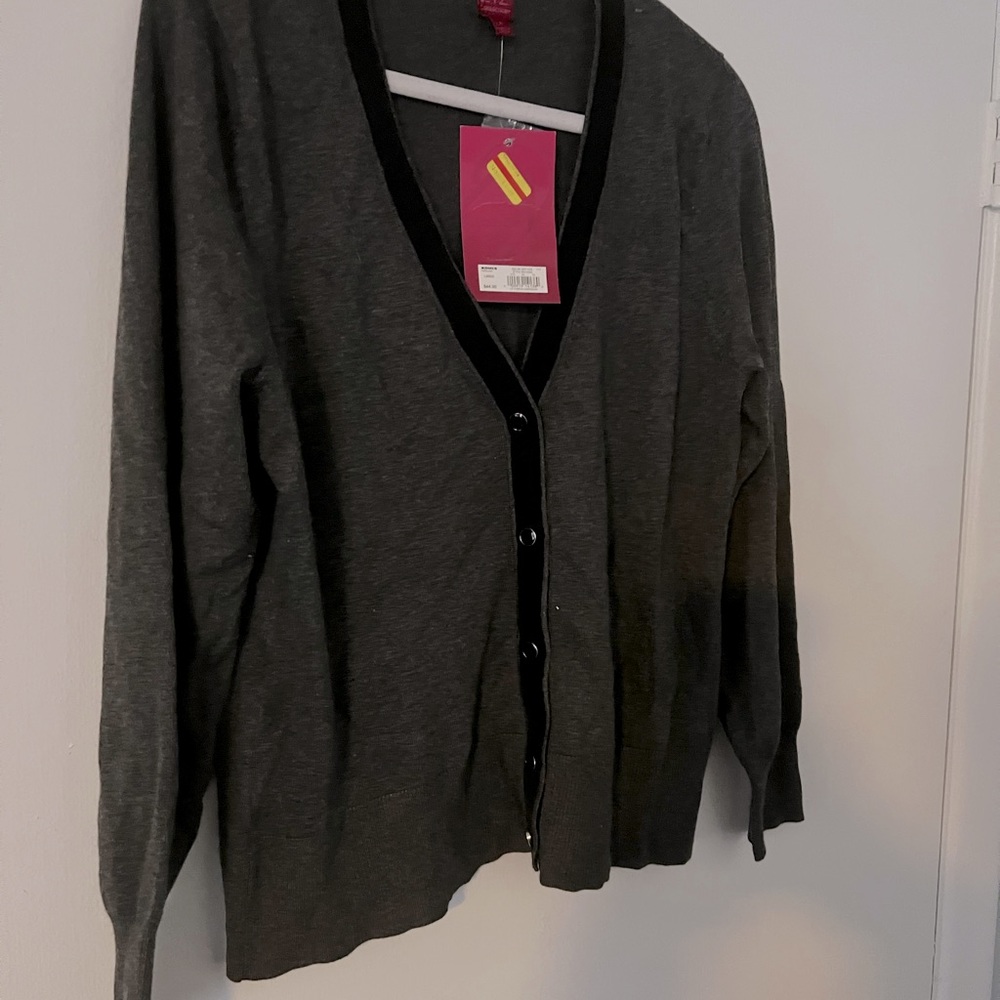 212 collection cardigan size L NWT